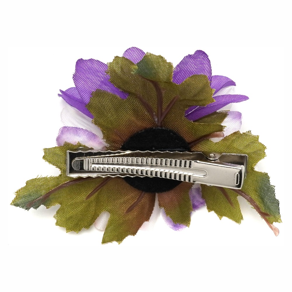Шпилька-качечка для волосся з квіткою 9см (27141) 15