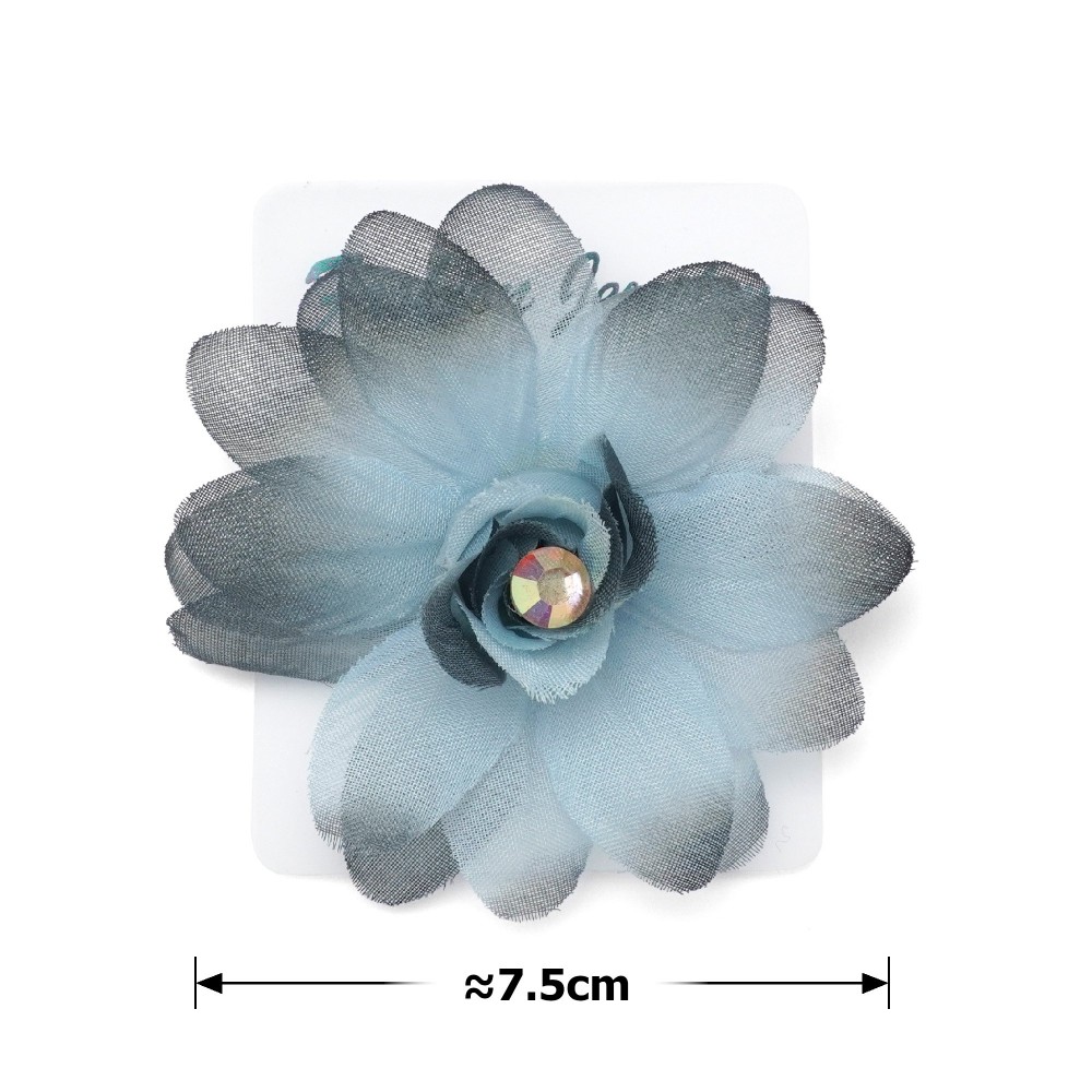 Шпилька-качечка для волосся з квіткою 7.5см (27168) 2