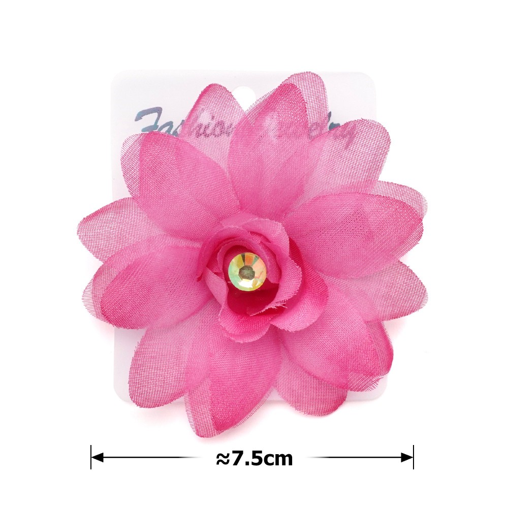 Шпилька-качечка для волосся з квіткою 7.5см (27168) 16