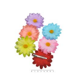 Набір заколок-качечок з ромашками 7см різнокольоровий (5603)