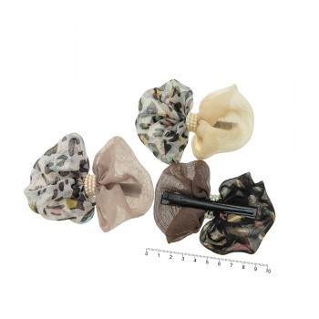 Набор заколок-уточек с бантиками (6493)