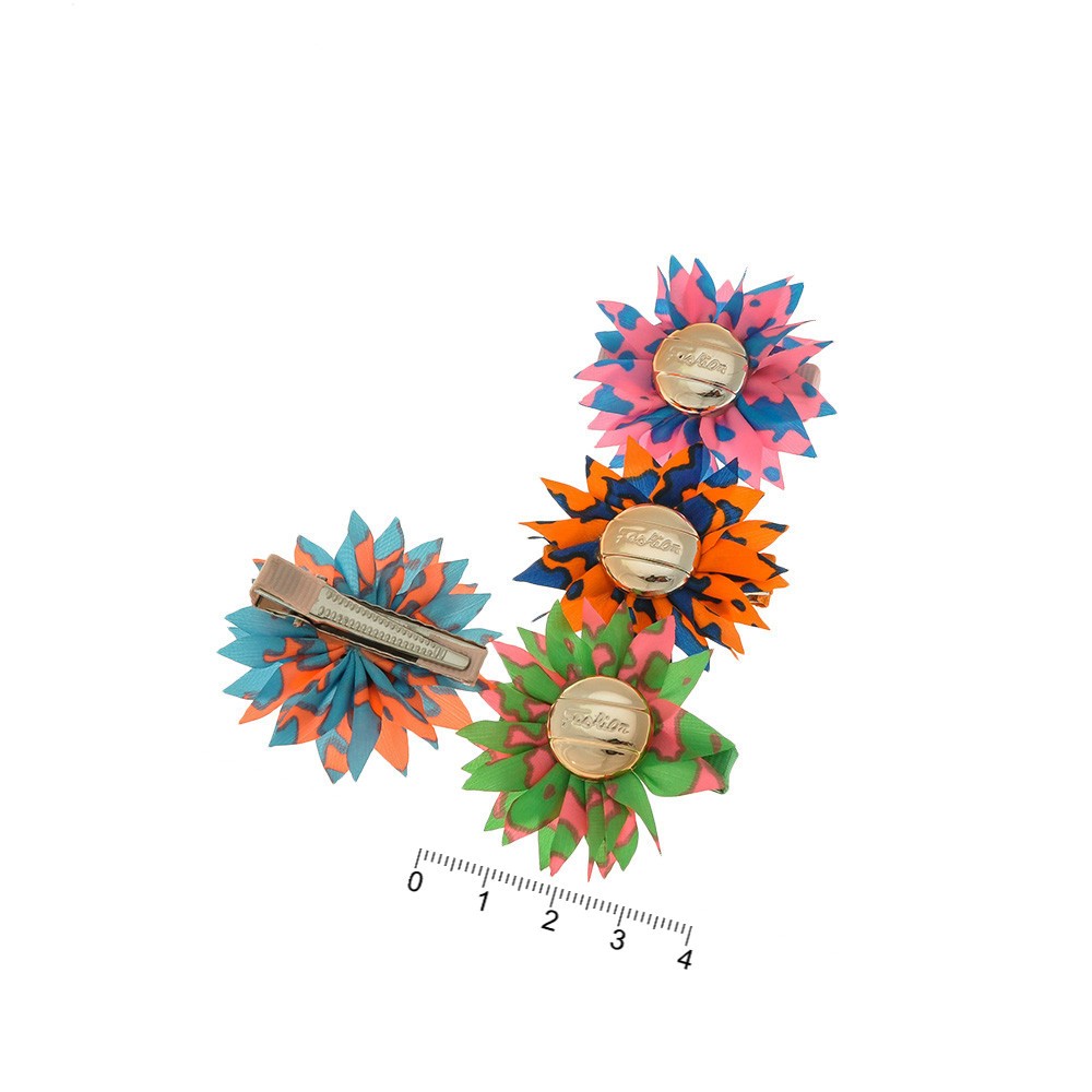 Набор заколок-уточек с бантиками 4см разноцветный (6928) 3