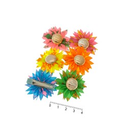 Набір заколок-качечок з бантиками 4см різнокольоровий (6932)
