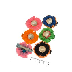 Набір заколок-качечок з бантиками 4см різнокольоровий (6934)