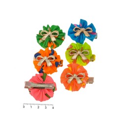 Набір заколок-качечок з бантиками 4см різнокольоровий (6942)