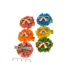 Набір заколок-качечок з бантиками 4см різнокольоровий (6953)