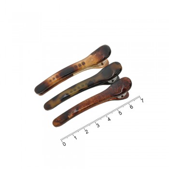 Набір пластикових заколок-качечок для волосся 7см (7364)