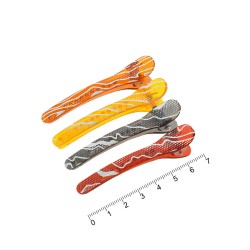 Набір пластикових заколок-качечок для волосся 7см (7368)