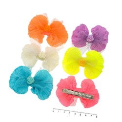 Набір заколок-качечок з бантиками 8см (9018)