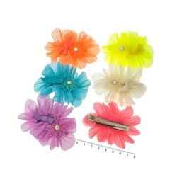 Набор заколок-уточек с бантиками 8см (9031)