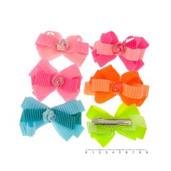 Набір заколок-качечок з бантиками 9см різнокольоровий (9881)