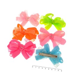 Набір заколок-качечок з бантиками 9см (9882)