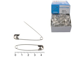 Набір булавок 4.5см 1000шт сріблястий (12154)