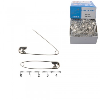 Набір булавок 4.5см 1000шт сріблястий (12154)