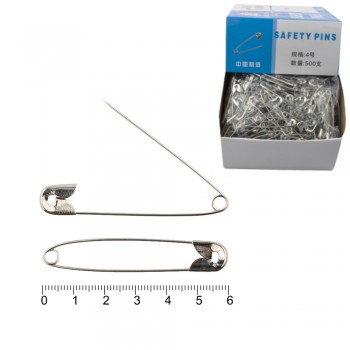 Набір булавок 6см 1000шт сріблястий (12155)