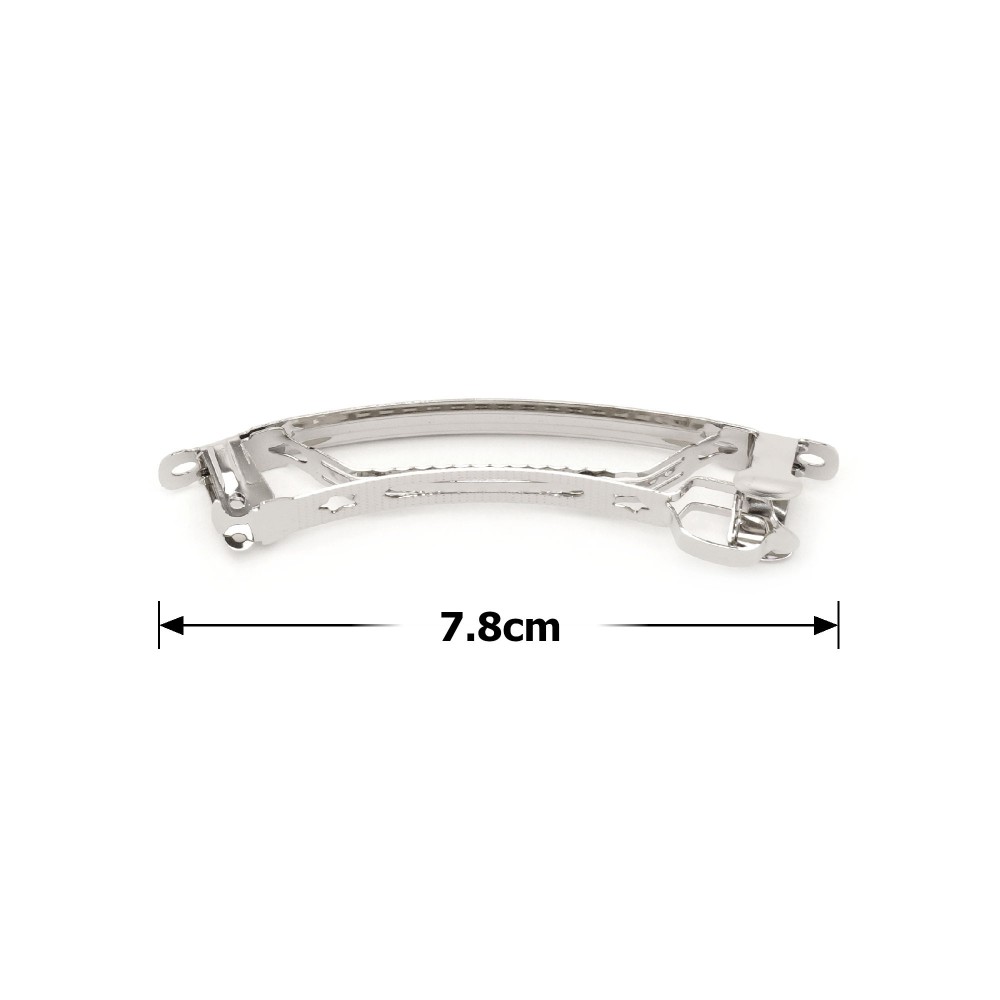 Набір основ для автоматичних заколок 7.8см 12шт сріблясті (14767) 2
