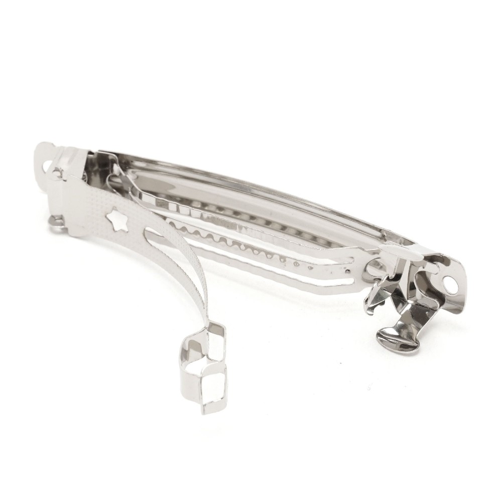 Набір основ для автоматичних заколок 7.8см 12шт сріблясті (14767) 4