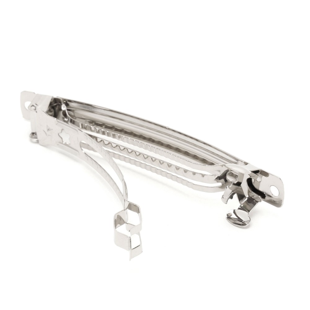 Набор основ для автоматических заколок 8.8см 12шт серебристые (14769) 4