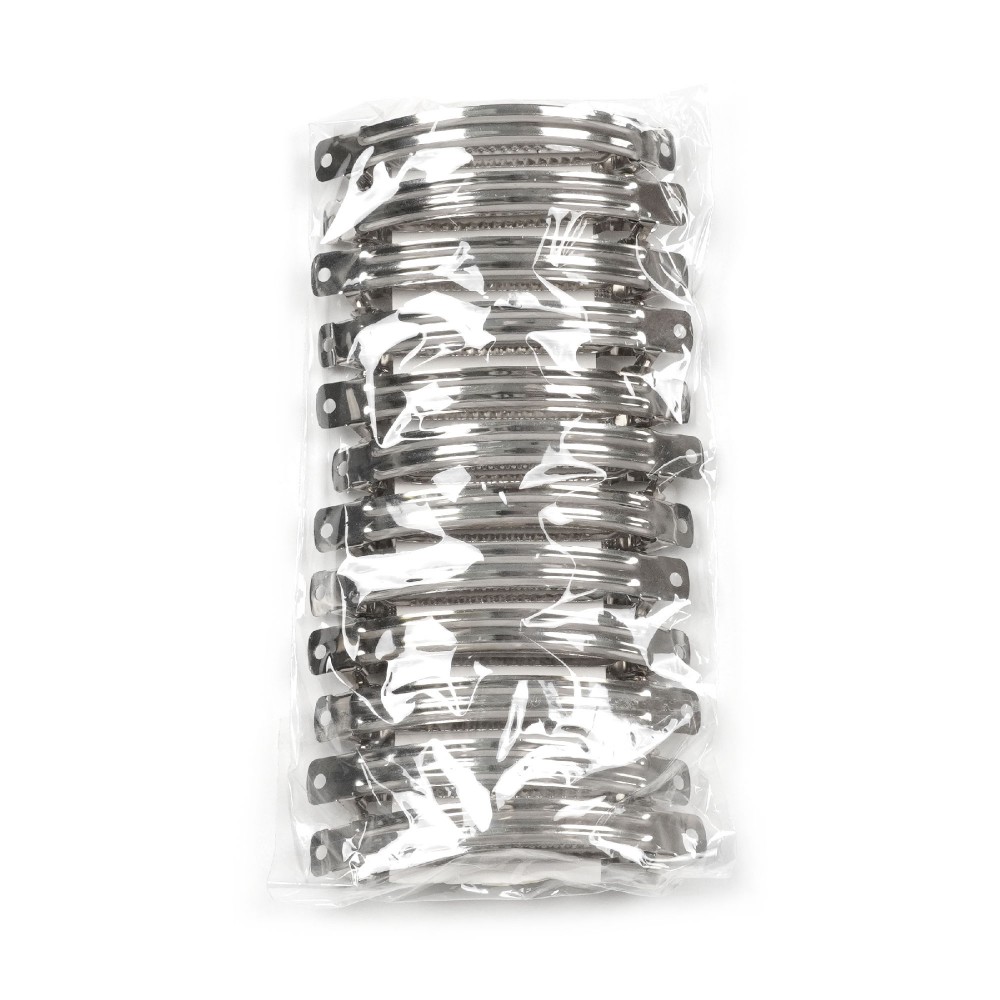 Набір основ для автоматичних шпильок 8.3см 12шт сріблястий (14770) 5