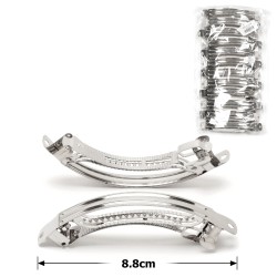 Набір основ для автоматичних заколок 8.8см 12шт сріблястий (14772)