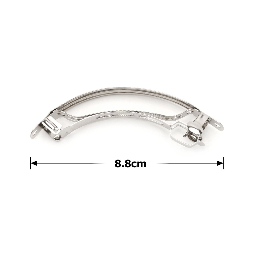 Набір основ для автоматичних заколок 8.8см 12шт сріблястий (14772) 2