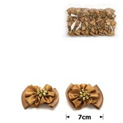 Набір бантів-заготовок світло-коричневий (31088)