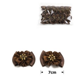 Набір бантів-заготовок коричневий (31097)