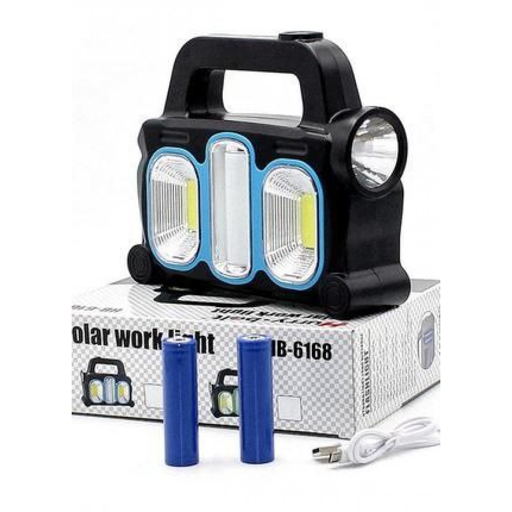Светодиодный ручной фонарик с аккумулятором на солнечной батарее Gold Orion 26396 синий 5