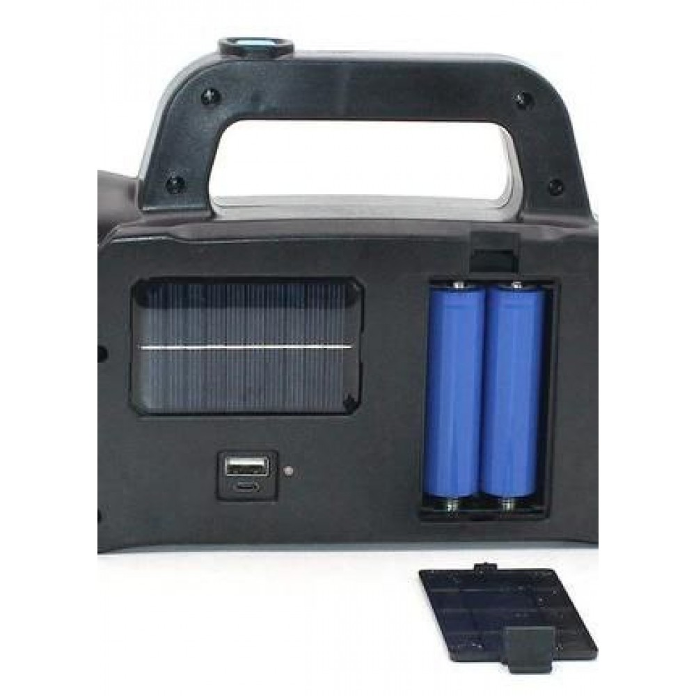 Светодиодный ручной фонарик с аккумулятором на солнечной батарее Gold Orion 26396 синий 2
