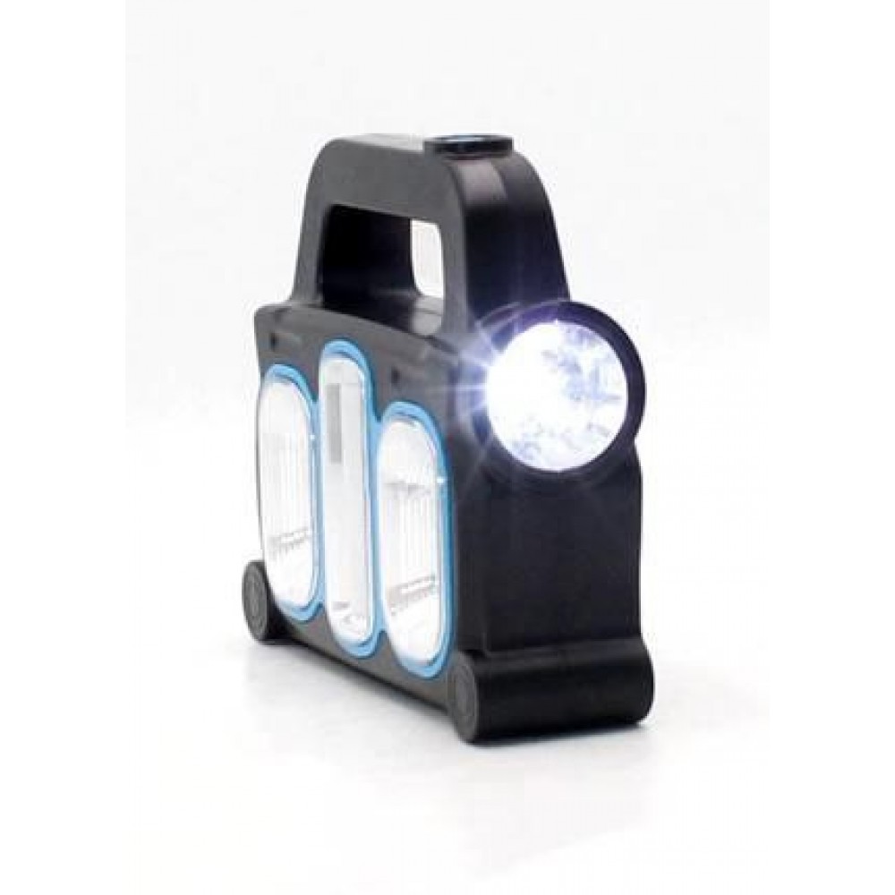 Светодиодный ручной фонарик с аккумулятором на солнечной батарее Gold Orion 26396 синий 8