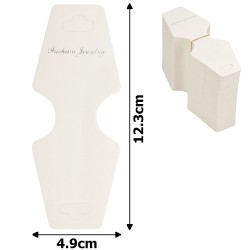 Планшетки бірки для товару картонні 100шт білі (11511)