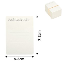 Планшетки бірки для товару картонні 100шт білі (12535)