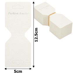 Планшетки бірки для товару картонні 100шт білі (15237)