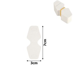 Планшетки бірки для товару картонні 100шт білі (15368)