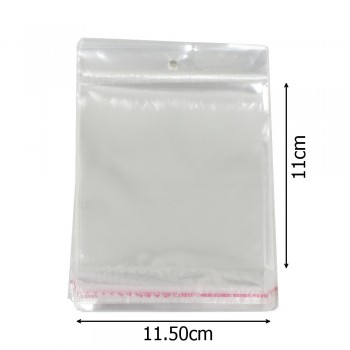 Набор целлофановых упаковочных пакетов 11.5х11см 100шт прозрачный (14409)