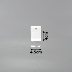 Набір пакувальних пакетів з білим тлом 4.5х4см (15499)