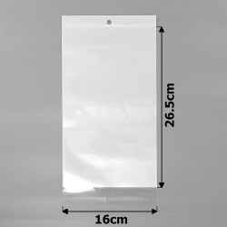 Набір пакувальних пакетів з білим фоном 16х26.5см (15513)