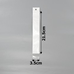 Набір пакувальних пакетів з білим тлом 3.5х21.5см (15515)