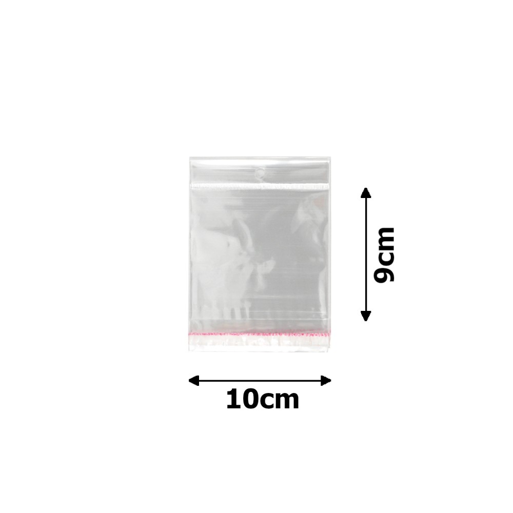 Пакеты упаковочные целлофановые прозрачные 10х9см (100шт) 1