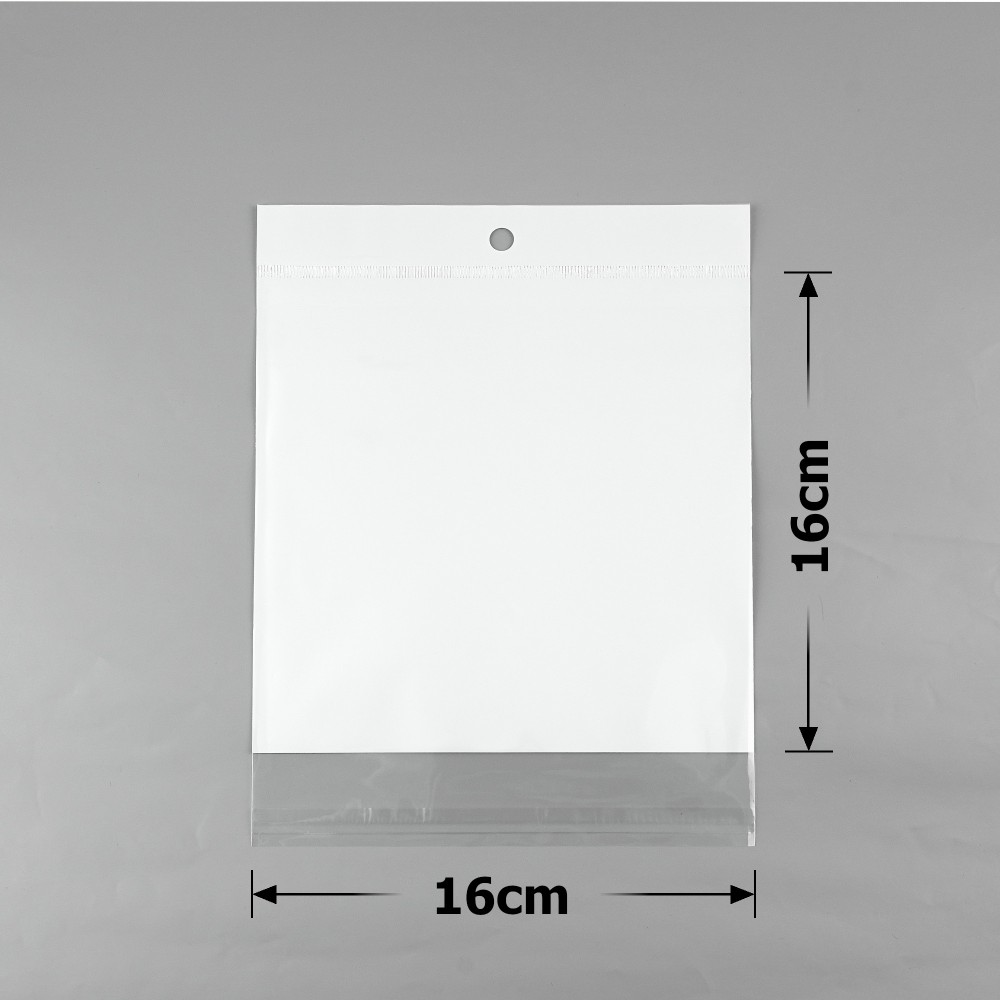 Набор упаковочных пакетов с белым фоном 16x16см (15895) 2