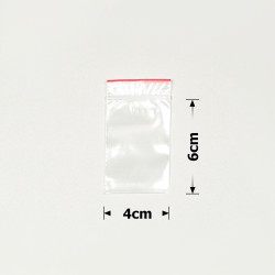 Набір пакетів із замком zip-lock 4х6см 30мкм (32384)