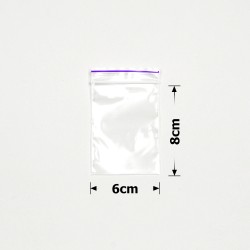 Набір пакетів із замком zip-lock 6х8см 50мкм (28875)