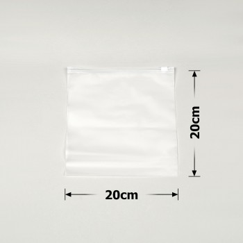 Набор пакетов слайдеров с белым замком 20х20см матовый 70мкм (28886)
