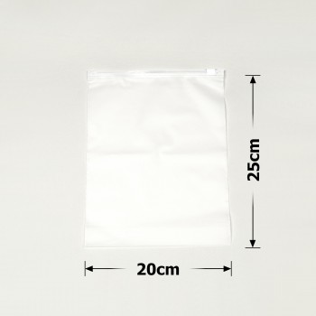 Набор пакетов слайдеров с белым замком 20х25см матовый 70мкм (28887)