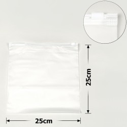 Набір пакетів слайдерів із білим замком 25х25см матовий 70мкм (28889)