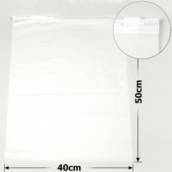 Набор пакетов слайдеров с белым замком 40х50см матовый 70мкм (28891)