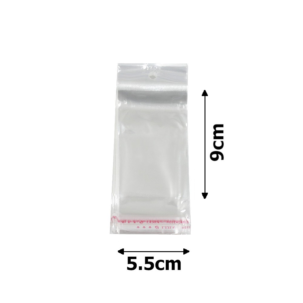Пакеты упаковочные целлофановые прозрачные 5.5х9см (100шт) 1