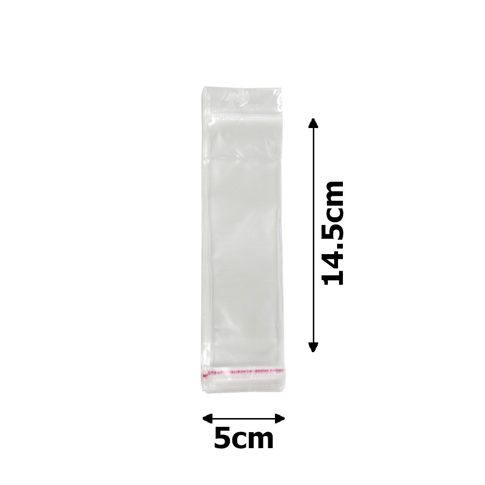 Пакеты упаковочные целлофановые прозрачные 5х14.5см (100шт) 1