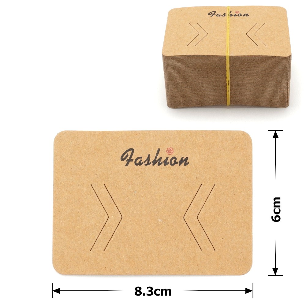 Планшетки бирки для товара картонные 100шт коричневые (23723) 3