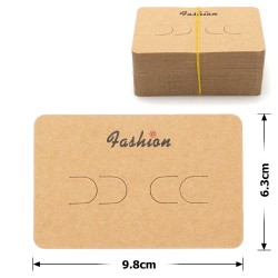 Планшетки бірки для товару картонні 100шт коричневі (23724)